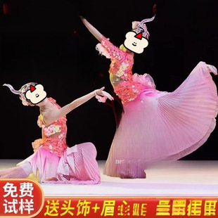 Children's Children's Dai Dance Costume Xiao He Elegance Fish Song Dance Costume Mermaid Performance Costume