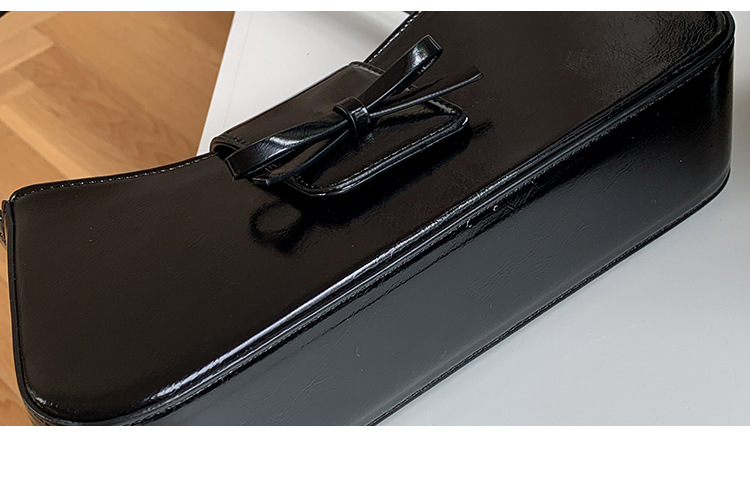 Borsa a tracolla singola rossa da donna 2024, nuova versione coreana, alla moda, minimalista, con fiocco sottobraccio_voghion.com