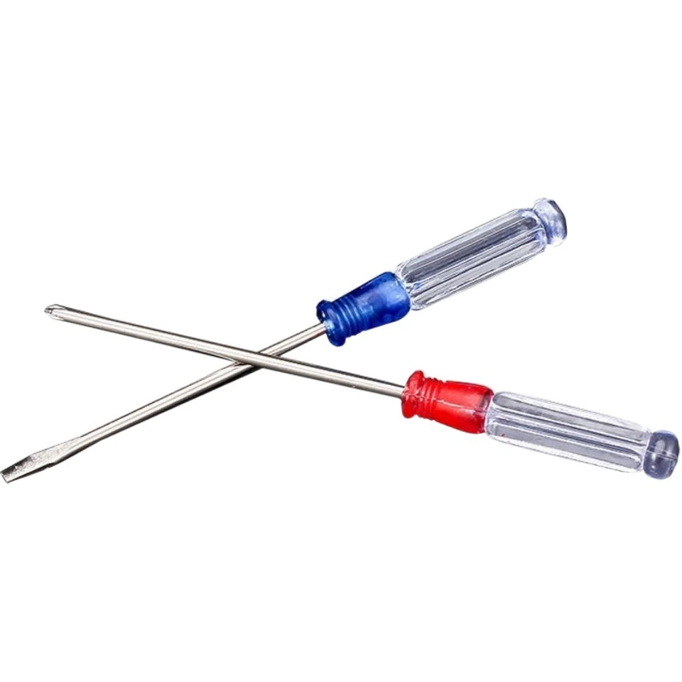 Заводская отвертка красная синяя Хрустальная отвертка с магнитной прозрачной 3-дюймовой маленькой отверткой Хрустальная отвертка