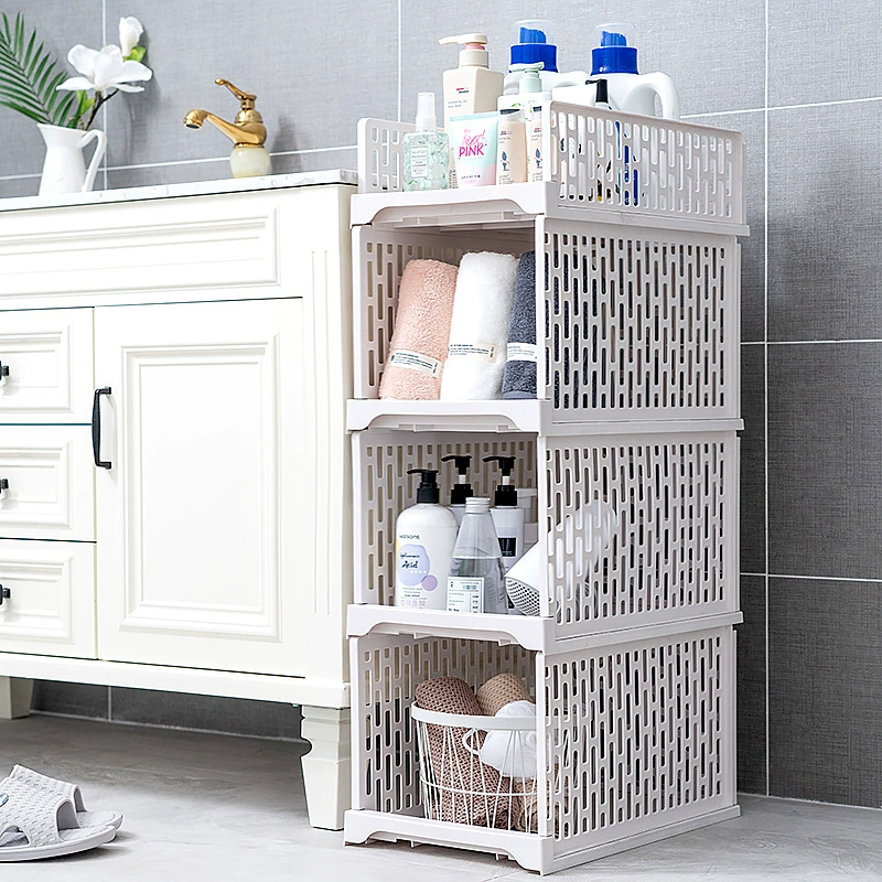 Household layered storage box with compartments for clothes, drawers, and organization by 蜜蜜花