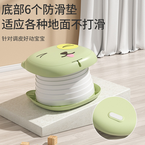 Children's folding toilet portable portable child urinal urinal car travel male and female baby toilet