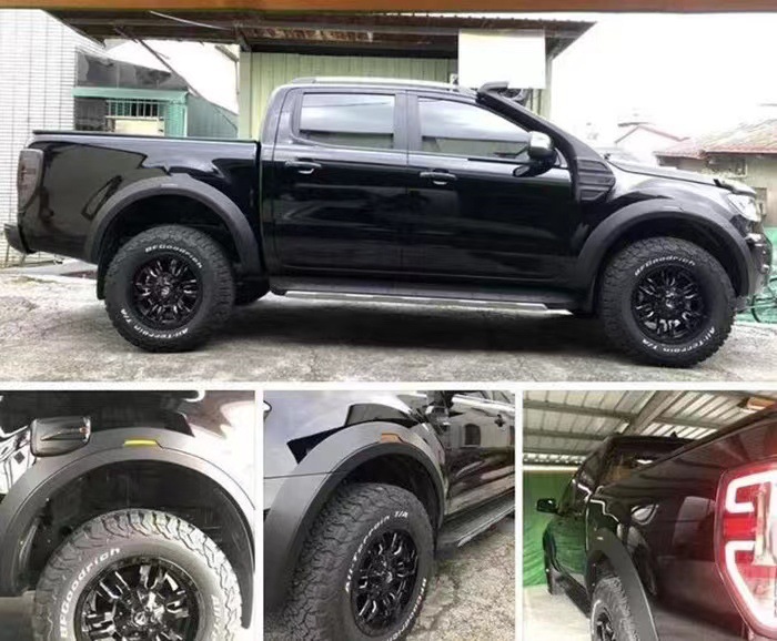 Suitable for Ford RANGERT8T7 with radar hole and light wheel eyebrow off-road vehicle widened decorative wheel eyebrow fender