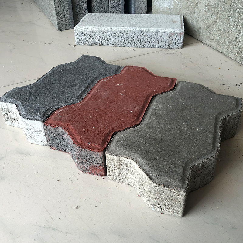 集装箱码头砖加工定制S型波浪路面砖广场人行道混凝土砖厂家批发