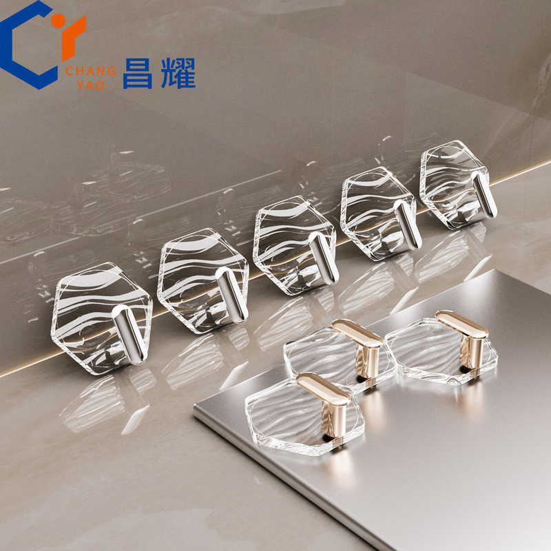 Combination Patch Hooks, Household Hooks, No Punching, Bathroom Door Traceless Hooks, Bathroom Adhesive Hooks Wholesale