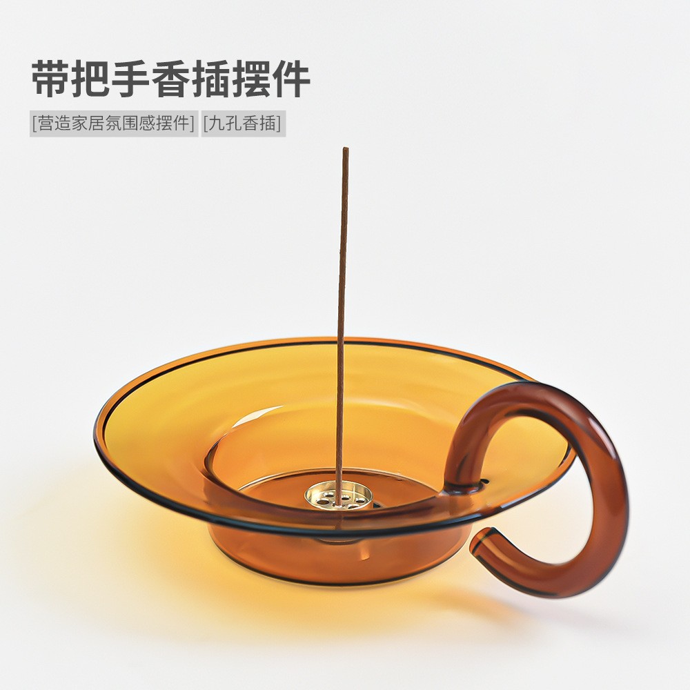 香薰炉香插香座香托香薰炉线香炉家用室内高级感香薰摆件可做烛台