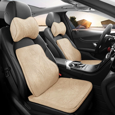 Headrest Seat Cushion Neck Pillow Lumbar