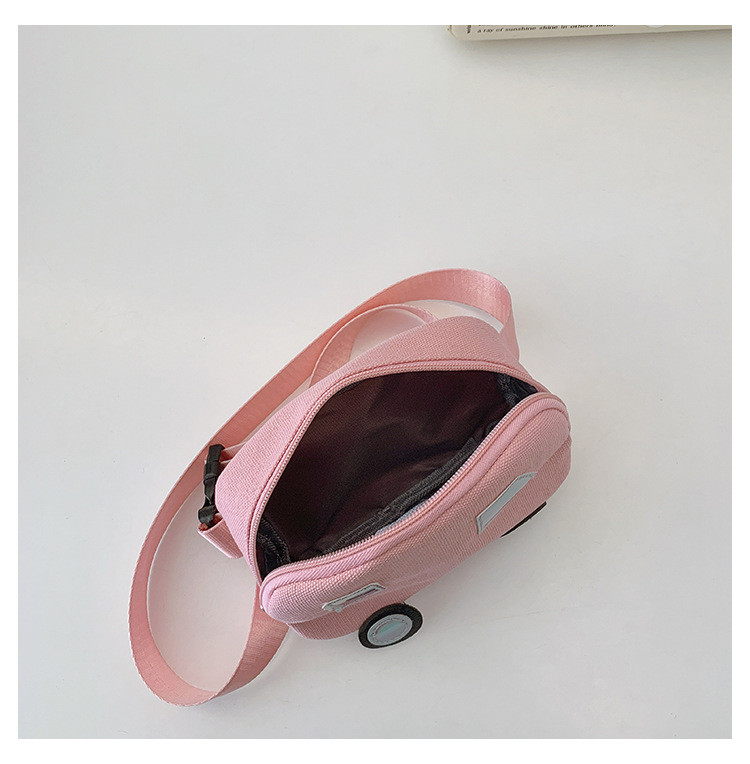 Niños Lienzo Color Sólido Lindo Hilo De Coser Cuadrado Cremallera Bolsas De Hombro display picture 27