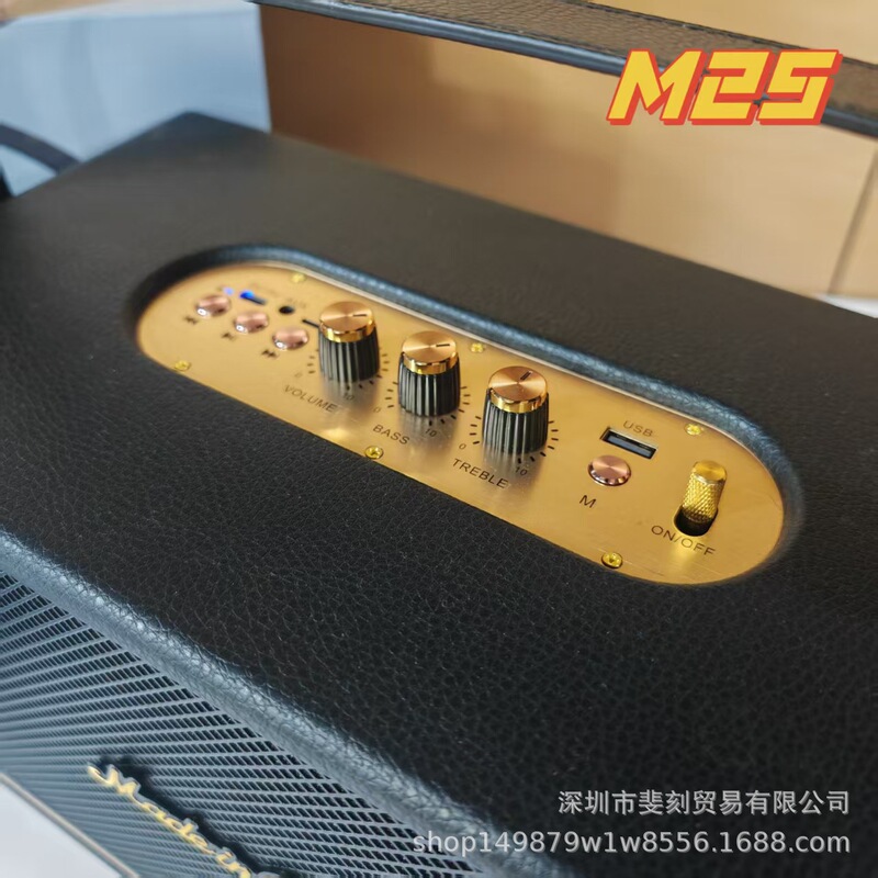 国境を越えた人気の M25 Bluetooth スピーカー S3 ポータブル レトロ木箱ポータブル屋外ワイヤレス重低音高価値|undefined