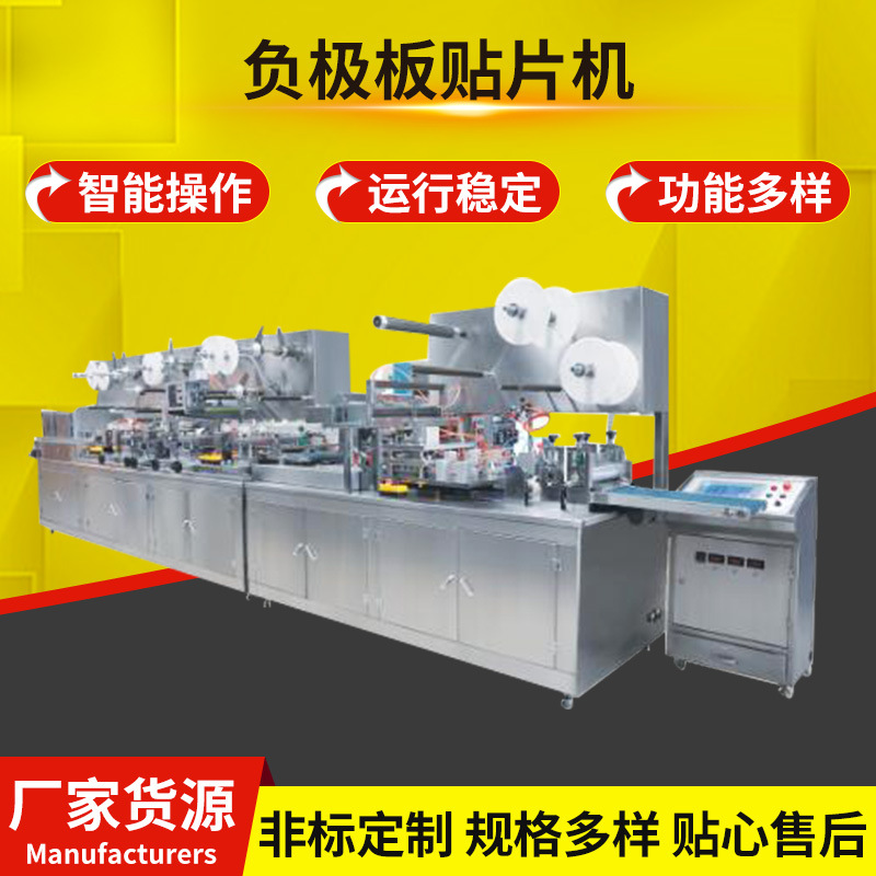 负极板贴片机全自动高速贴片机厂家提供负极板自动包装机定 制