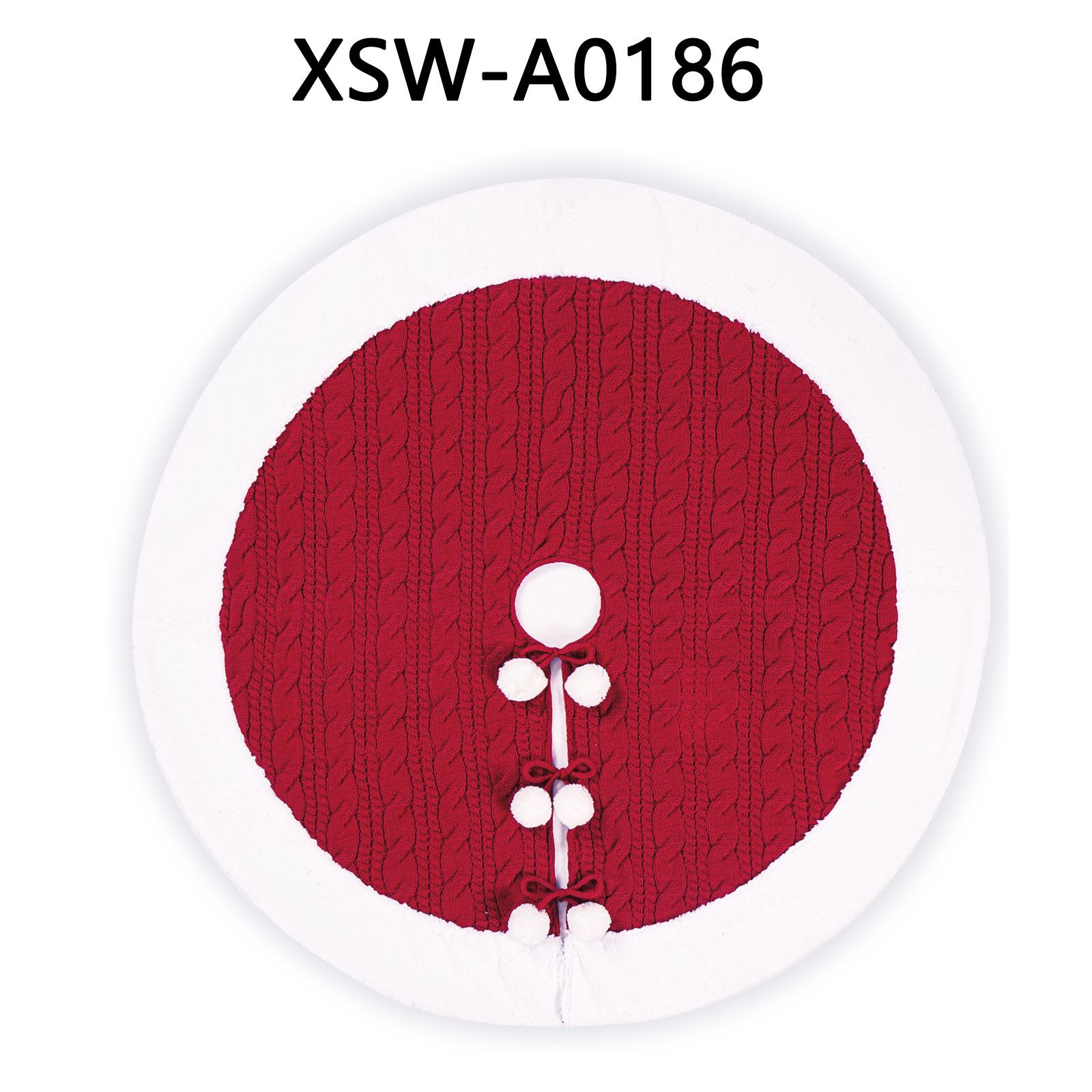 Navidad personalizada falda de árbol de Navidad de punto falda de Navidad creativa decoración navideña una variedad de estilos y colores se pueden personalizar