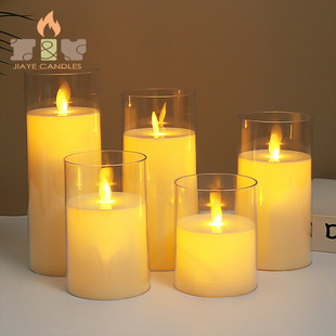 LED Electronic Candle Light Simulation Remote Control Fake Candle Christmas Decorative Light Script Killing Concert Candle Ornaments