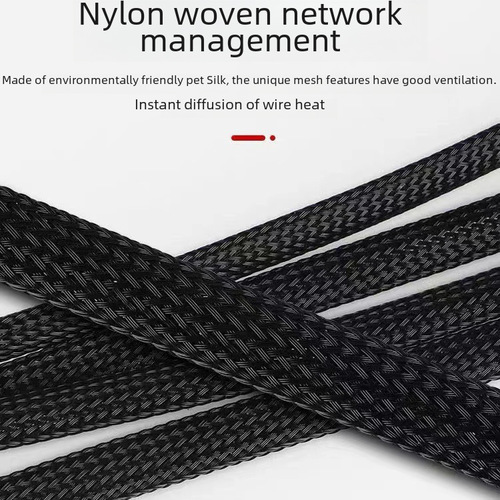 Flame-retardant nylon woven pipe, retractable woven pipe, PET encrypted retractable pipe, snake skin mesh pipe, shock absorption protective sleeve