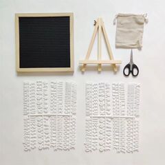 Ins手作りフェルトアルファベットメッセージボードfeltレターボード木制フォトフレーム小道具パズル