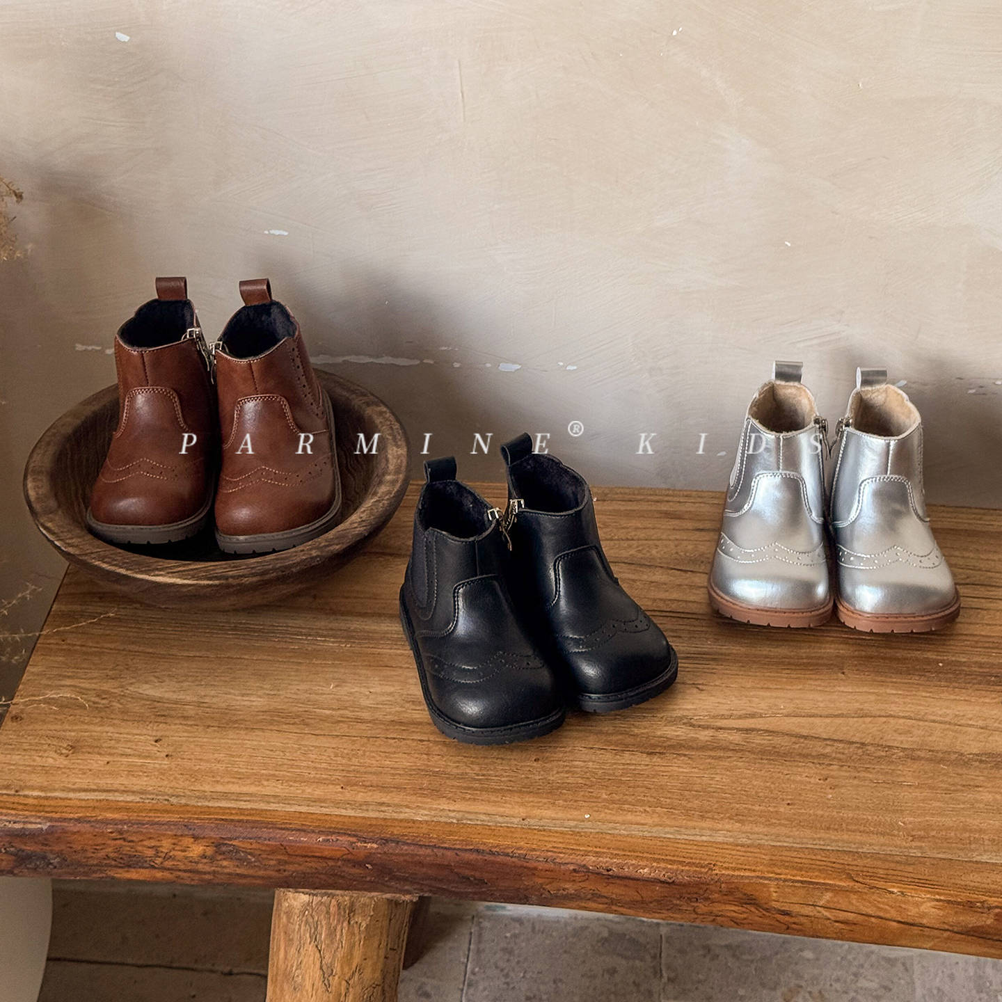 Baby Girl's Cotton Boots Fleece-Lined Autumn and Winter New Toddler Small Leather Boots Genuine Leather Girls' Warm Boots Drop Shipping