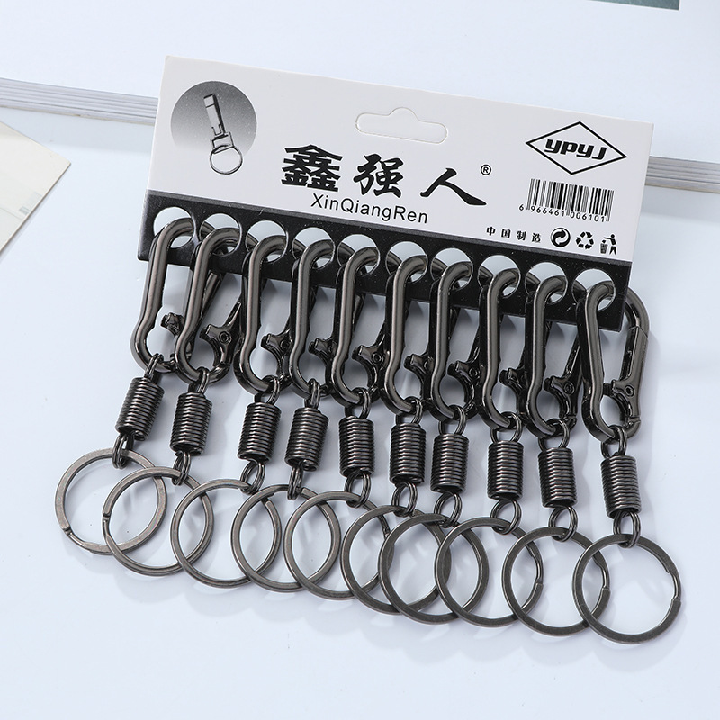 New electroplated zinc alloy keychain men's belt buckle metal key chain car key chain in stock wholesale