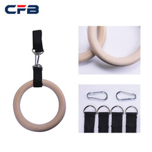 abs吊环引体向上吊环套装 家用健身吊环体操吊环木质吊环