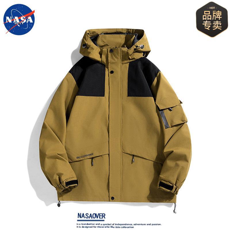 NASA invierno al aire libre calentamiento de algodón de grafeno pareja chaqueta con capuzas casuales a prueba de frío chaqueta de algodón de asalto hombre