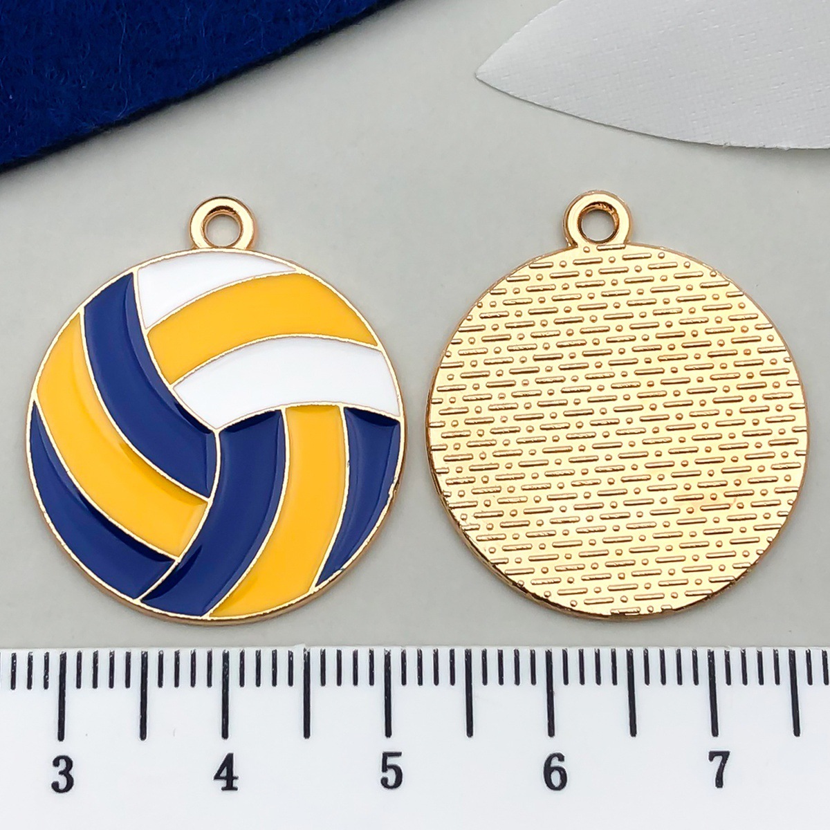 Blue, volleyball, 28x, 24mm