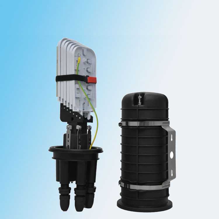 帽式光缆接头盒机械式12 24 48 96 144芯防水接续盒PP全新料