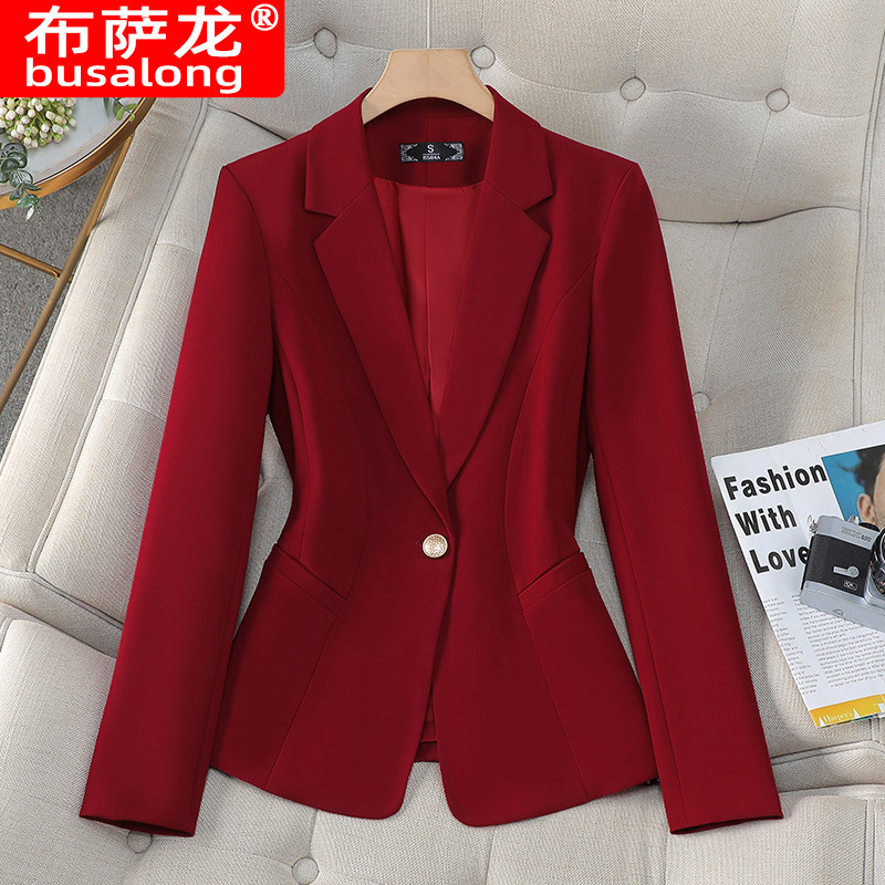 New Busalong Women's Long-Sleeved Professional Small Suit Formal Wear Women's Jacket Work Clothes 8509 New Busalong Women's Long-Sleeved Professional Small Suit Formal Wear Women's Jacket Work Clothes 8509