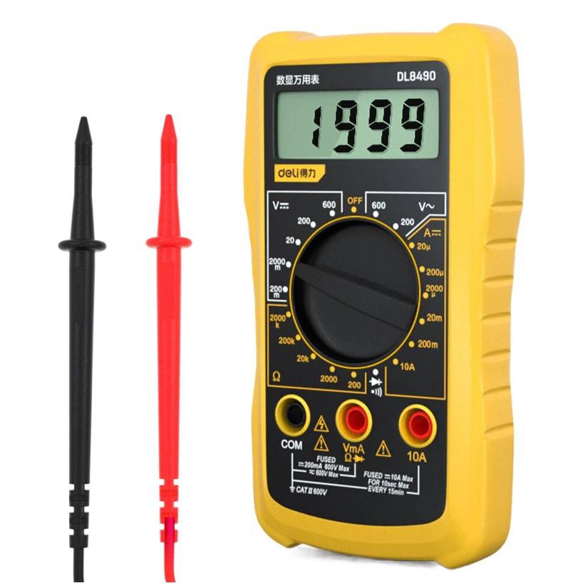 Deli Tool DL8490 Цифровой мультиметр многоцелевой мультиметр Универсальный цифровой электрик часы оптом