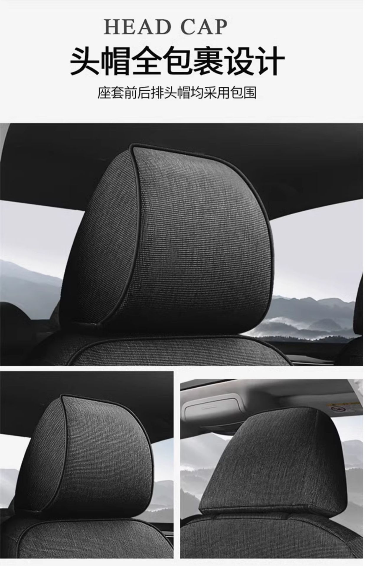 Suitable for Car Seat Covers, All-Season Linen Fabric, Special Car Seat Cushion and Chair Cover 25 New Styles for Men