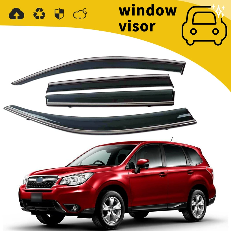 Подходит для Subaru Forester 04-19, дождевые защитные накладки на двери и декоративные накладки на окна.