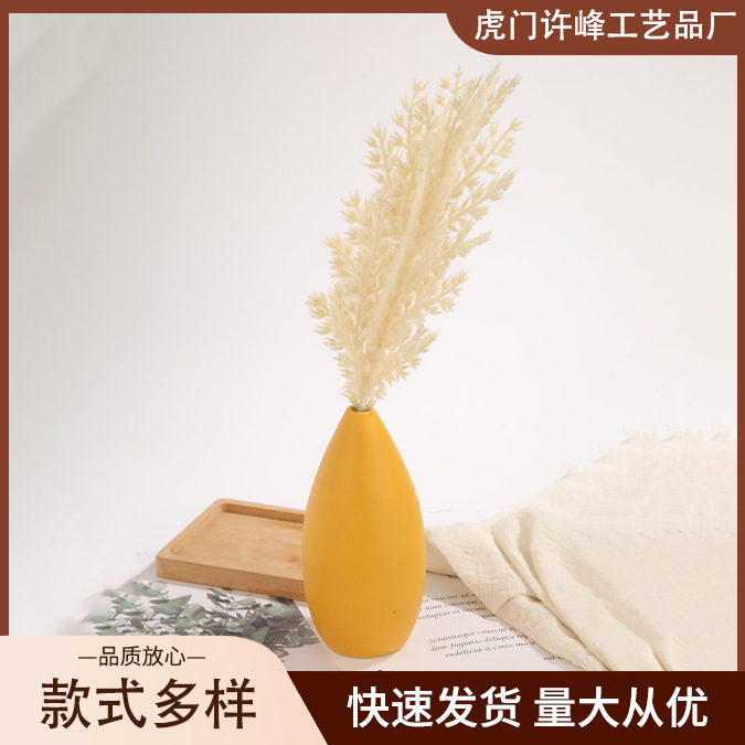 Simulated Reed Flocking Living Room Ornaments B&B Model Room Decorations Soft Decoration Reed Shooting Props Green Plants Wholesale
