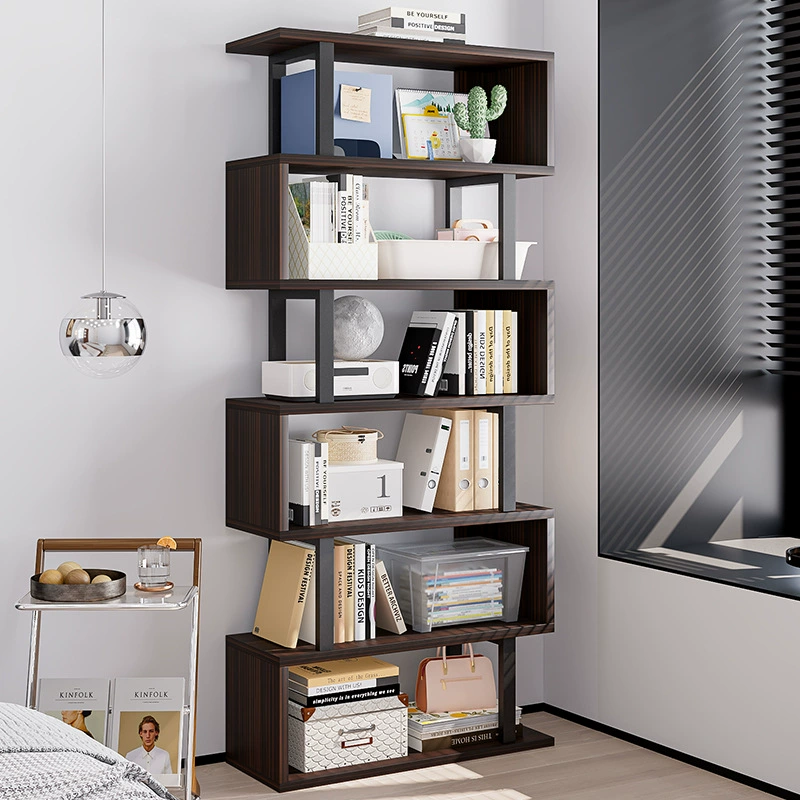 Трансграничная обработка и индивидуальная настройка студенческих книжных шкафов для дома, легкой роскошной гостиной и спальни, простой напольный детский книжный шкаф из цельного дерева.