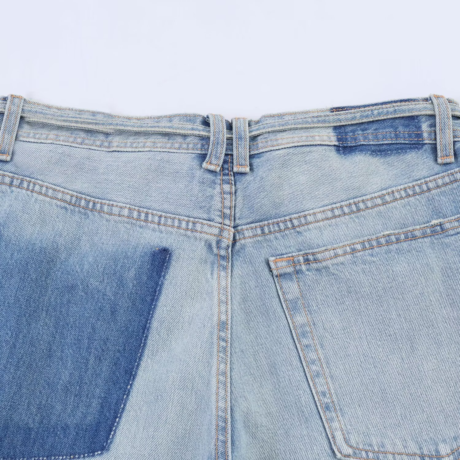 Women's Distressed Mid-Rise Relaxed Fit Wide-Leg Jeans, Ripped Denim Pants For Casual Street Style Comfortable Mid-Rise Relaxed Waistband_ecoleips.com