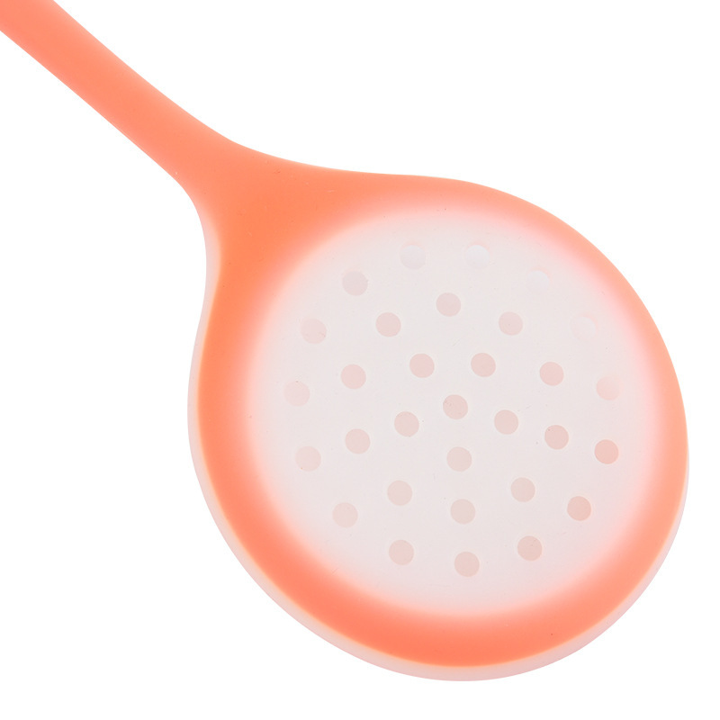 Spot utensilios de cocina translúcidos domésticos cucharas de silicona cucharas de filtro de aceite cucharas de silicona cucharas de residuos de filtro