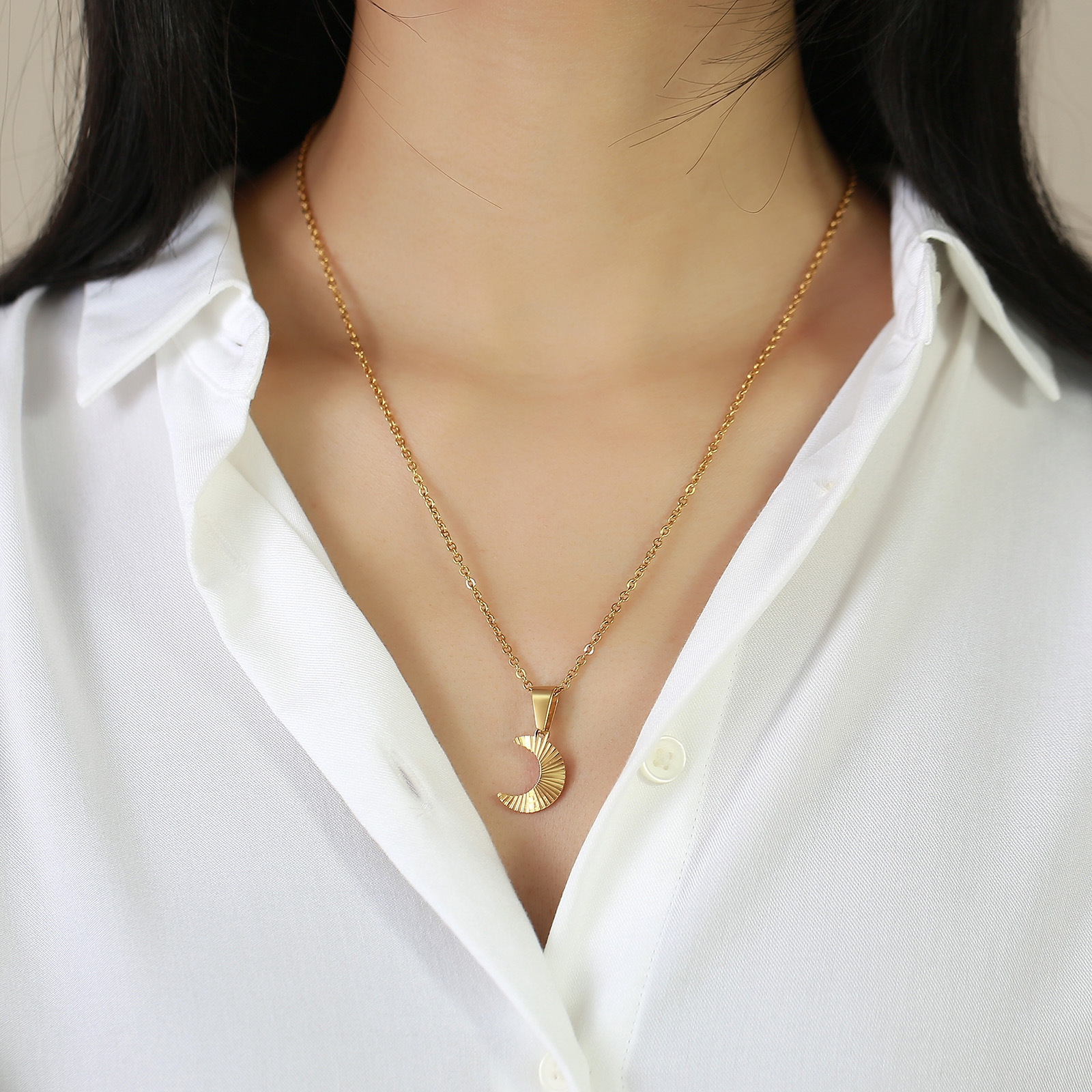 Simple Style Star Stainless Steel Plating Pendant Necklace 1 Piece