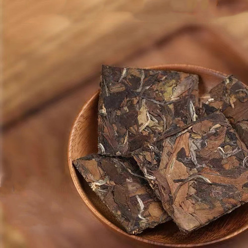 Brewed Small Square Pieces of Fuding High Mountain White Tea, Aged Sun-Dried White Tea, Shoumei Bagged White Tea 500g, Factory Wholesale