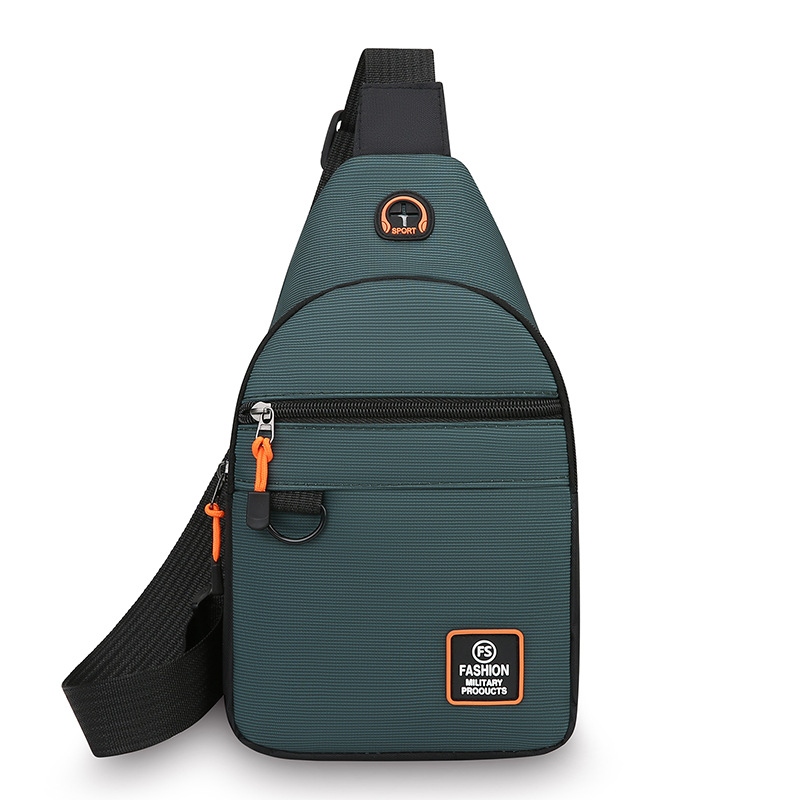 Bolso de pecho de hombre ligero al aire libre, simple viaje de negocios, bolso de hombro casual multicapa, mochila práctica resistente al desgaste