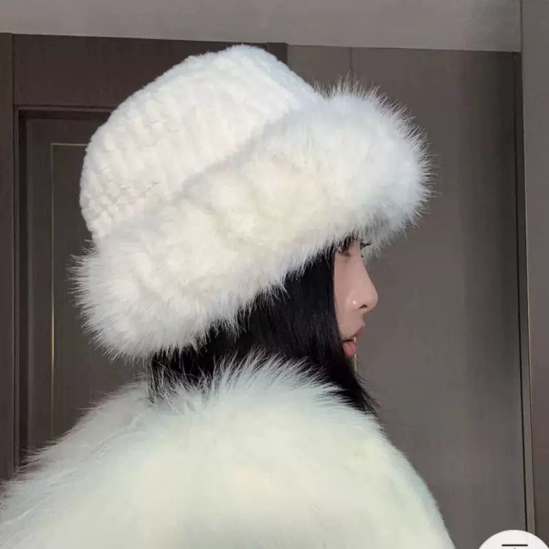 Velvet warm winter hat, Korean style