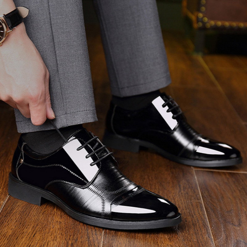 Scarpe da uomo, scarpe formali da lavoro in pelle, scarpe casual traspiranti da uomo, scarpe traspiranti alla moda, scarpe da lavoro di grandi dimensioni da uomo_voghion.com