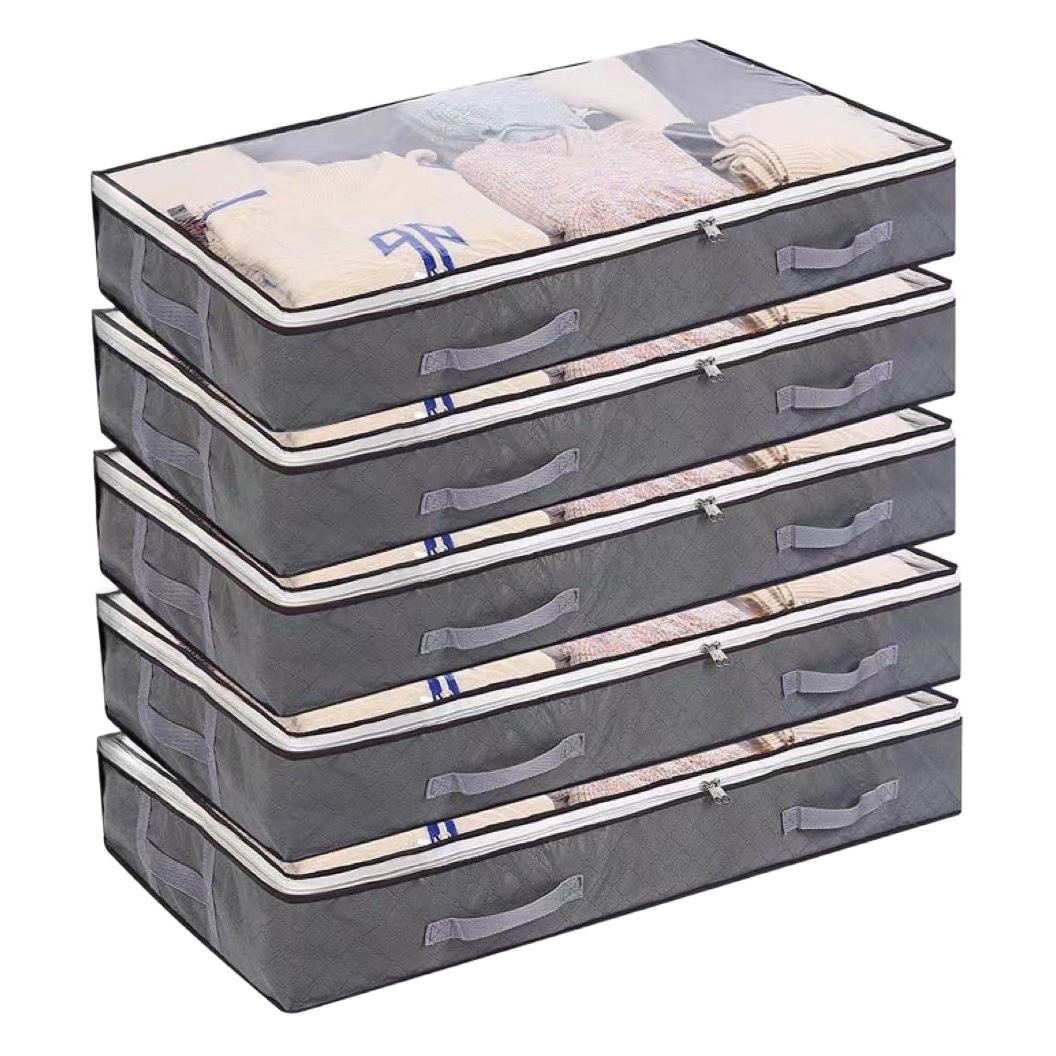 Edredón cama inferior edredón bolsa de almacenamiento armario ropa a prueba de polvo a prueba de humedad bolsa de organización caja de almacenamiento plegable caja de almacenamiento