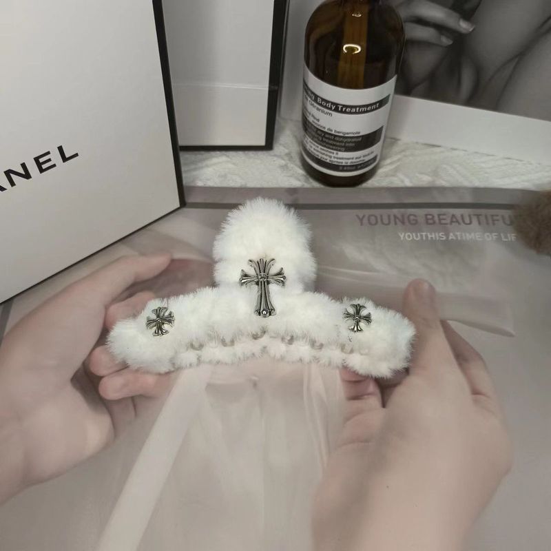 【ぬいぐるみクリップ】11.5cm大サイズクロスぬいぐるみジャケット羅洋気サメクリップ髪飾り女性ファッション|undefined