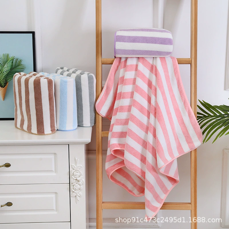Coral soft dry bath towel, wholesale, water absorbent, Birthday gift