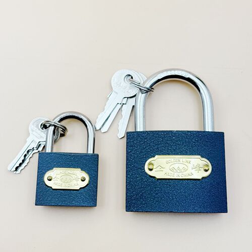 One-word gray iron padlock small lock drawer lock cabinet lock padlock dormitory door lock factory wholesale safety certification