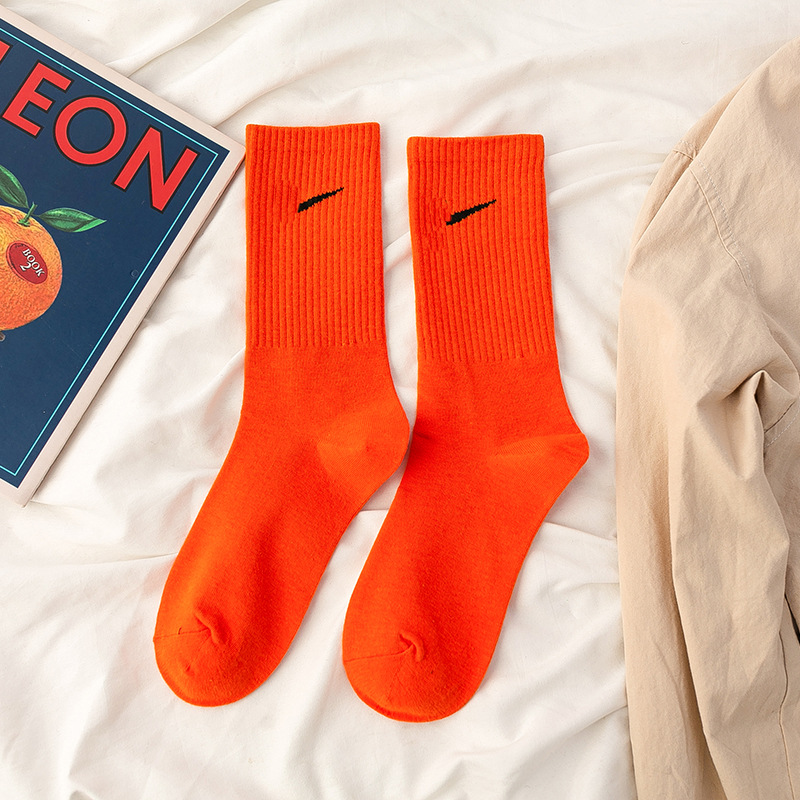 Calcetines de media pantorrilla para mujer, verano, algodón puro multicolor, resistentes, ideales para baloncesto