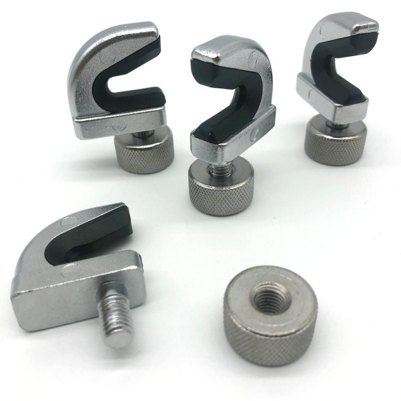 穿线机 拉线机工具配件羽毛球拍夹拍器不堵孔- 固定K夹 U形垒德株