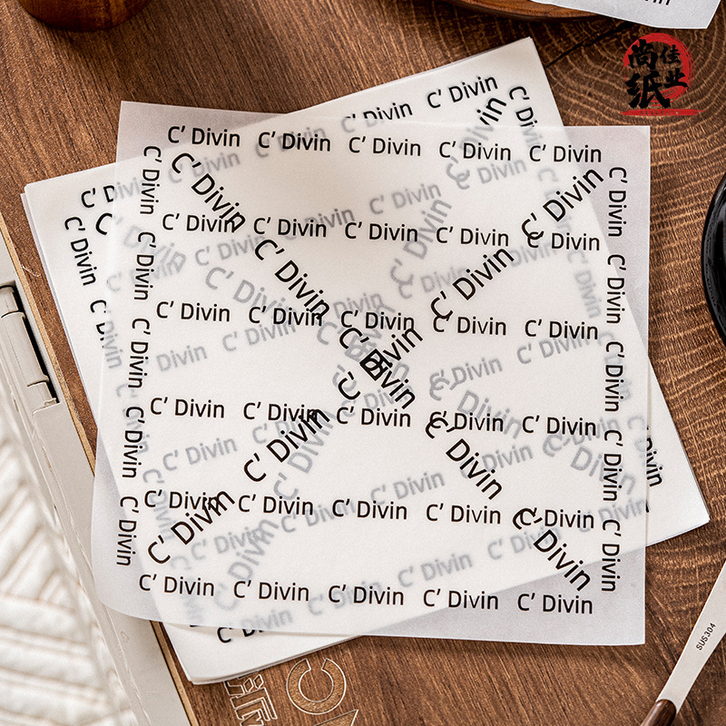 摆摊法文蛋糕提拉米苏分隔纸汉堡三明治包装垫纸油炸类食物防油纸