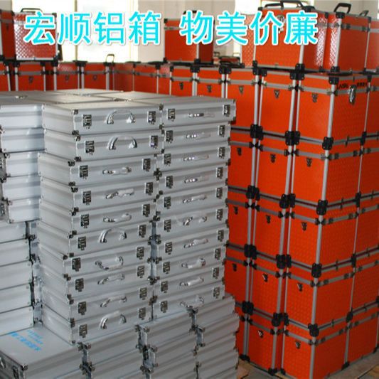 宏顺铝箱供应直角铝合金工具箱 多功能检测设备收纳箱 产地货源