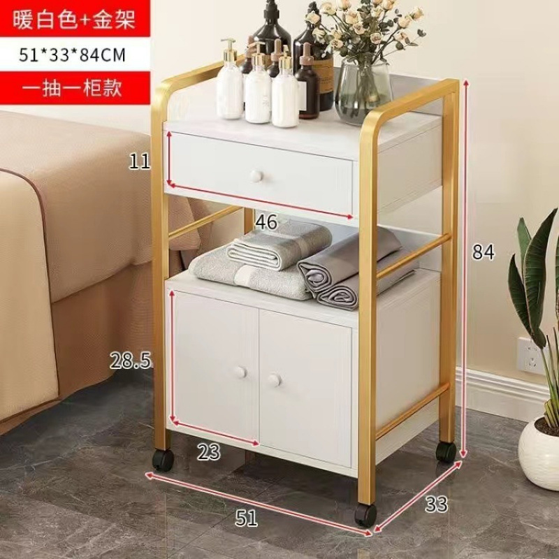 美容室専用トロリー、美容機器収納ラック、機器収納トロリー、多機能可動ツールトロリー|undefined