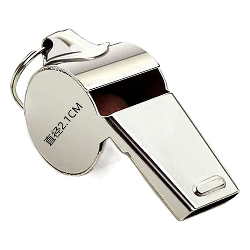 Factory wholesale stainless steel whistle ball referee whistle competition cheer whistle wild survival halter whistle