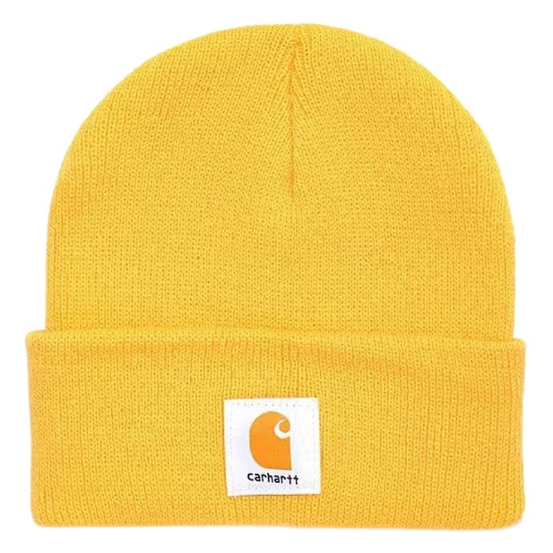 Otoño e invierno bordado para hombres y mujeres CARHARTT sombrero de punto al aire libre casual todo partido cálido frío sombrero adecuado para los desplazamientos diarios