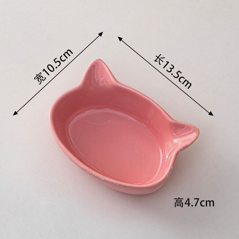 Creativo gatos de cerámica adorable modelado platos de frutas ensalada frías nueces platos cubiertos al por mayor