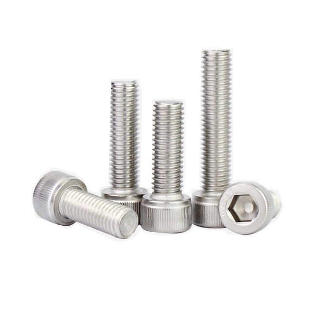 304不锈钢圆柱头内六角螺丝 M1.4*3-12长 DIN912滚花内六角螺钉