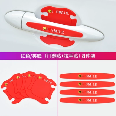 Portal Wrist | protective strip decorative articles - red-smiling-face-door-bowl-handle